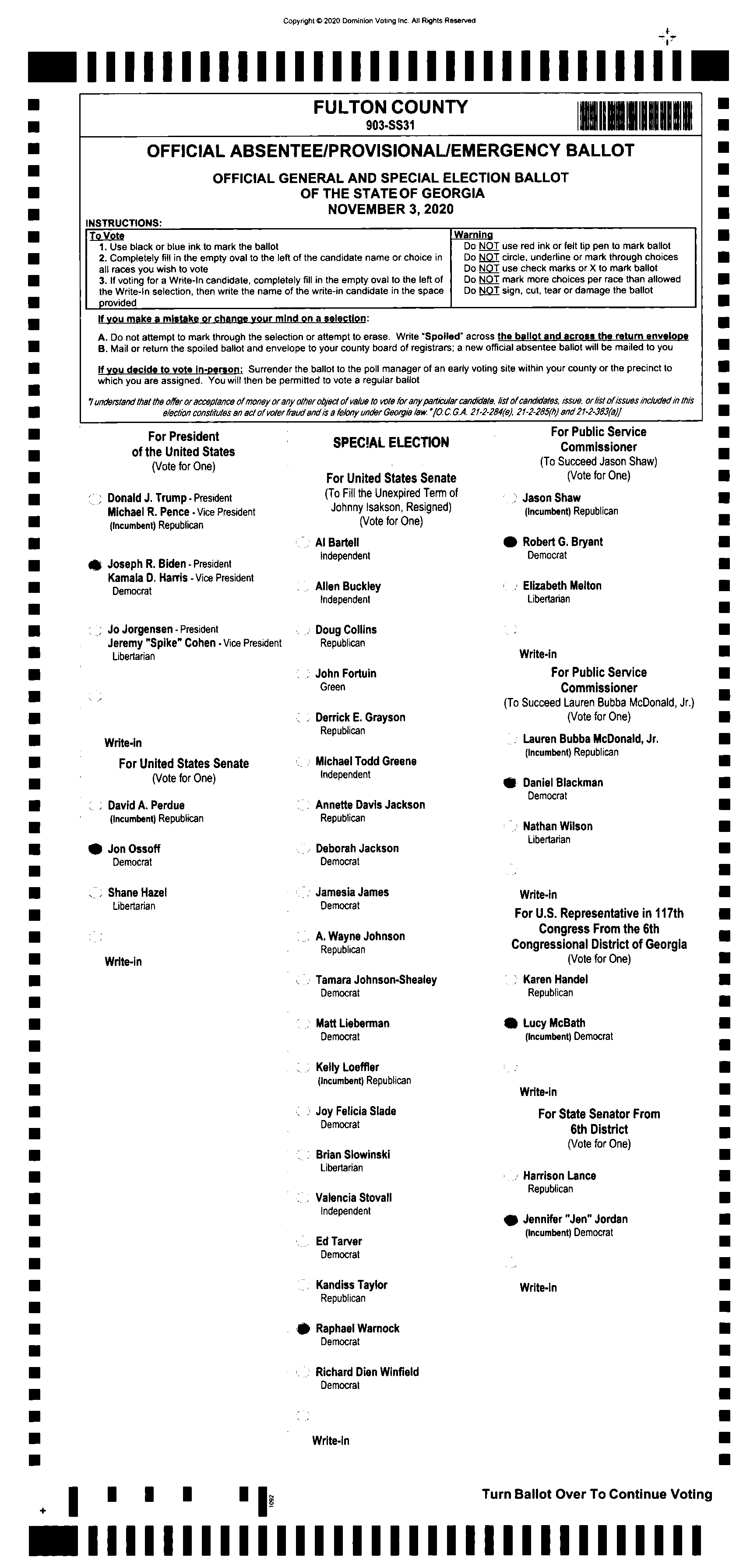 Doubled Ballot